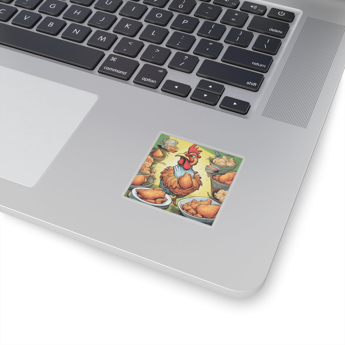 Funny Chicken Fried Food Comfort Food Art Sticker