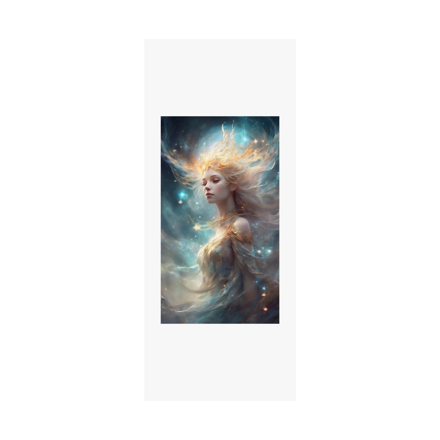 Solar Celestial Spirit Fantasy Portrait Poster