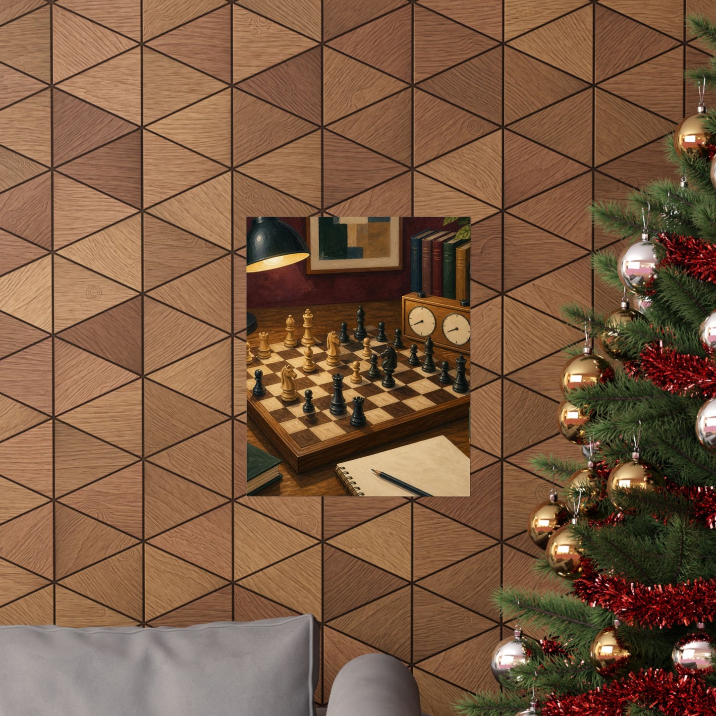 Cozy Chess Strategy Game Hobby Poster