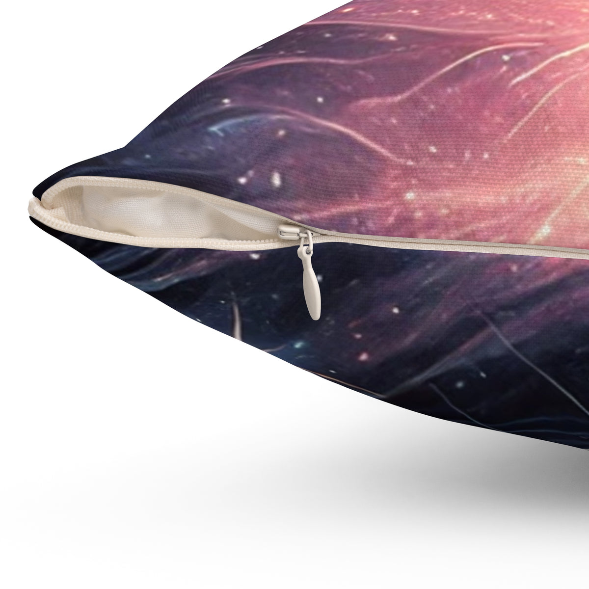 Cosmic Black Cat Galaxy Celestial Decorative Pillow