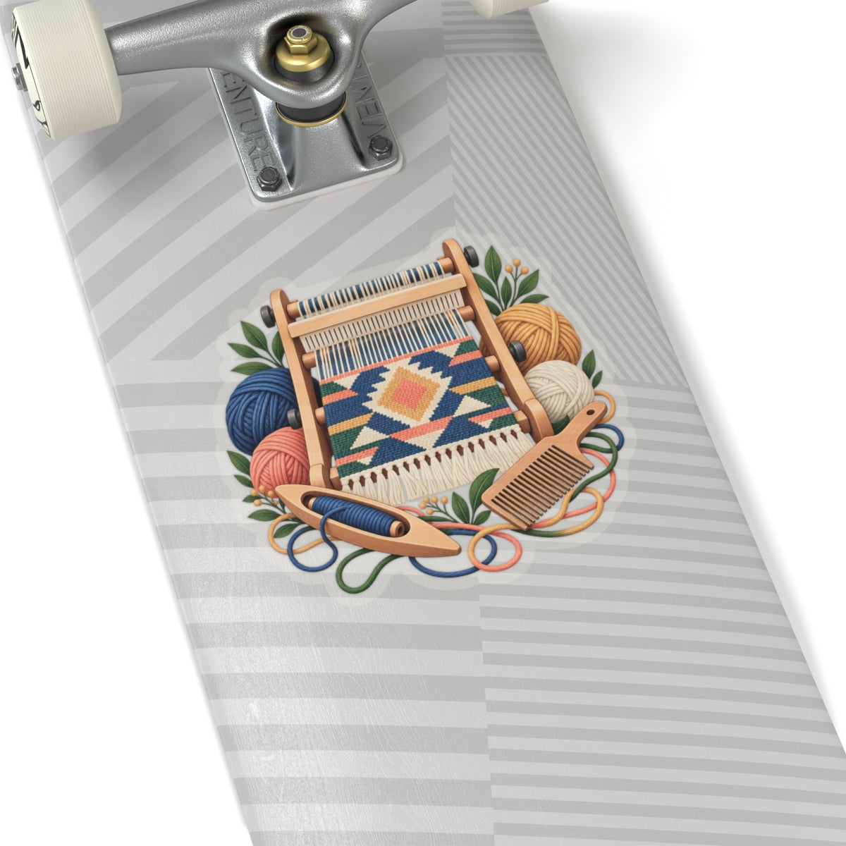 Geometric Hand Weaving Workshop Sticker