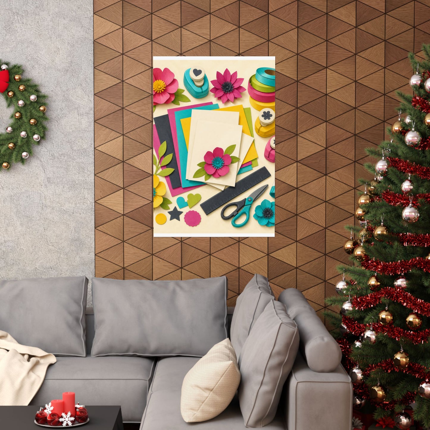 Bright Paper Crafting Hobby Poster
