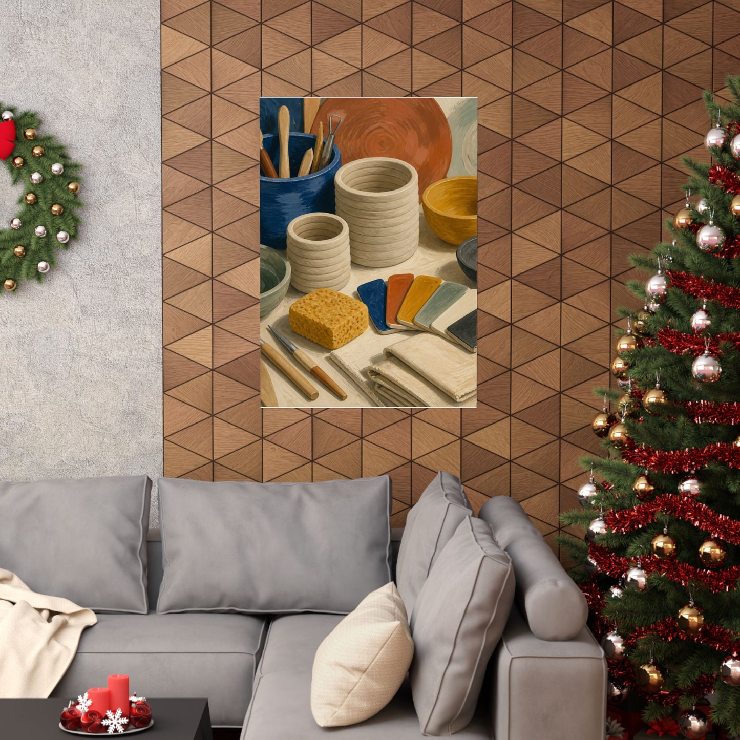 Handbuilt Ceramics Studio Art Poster