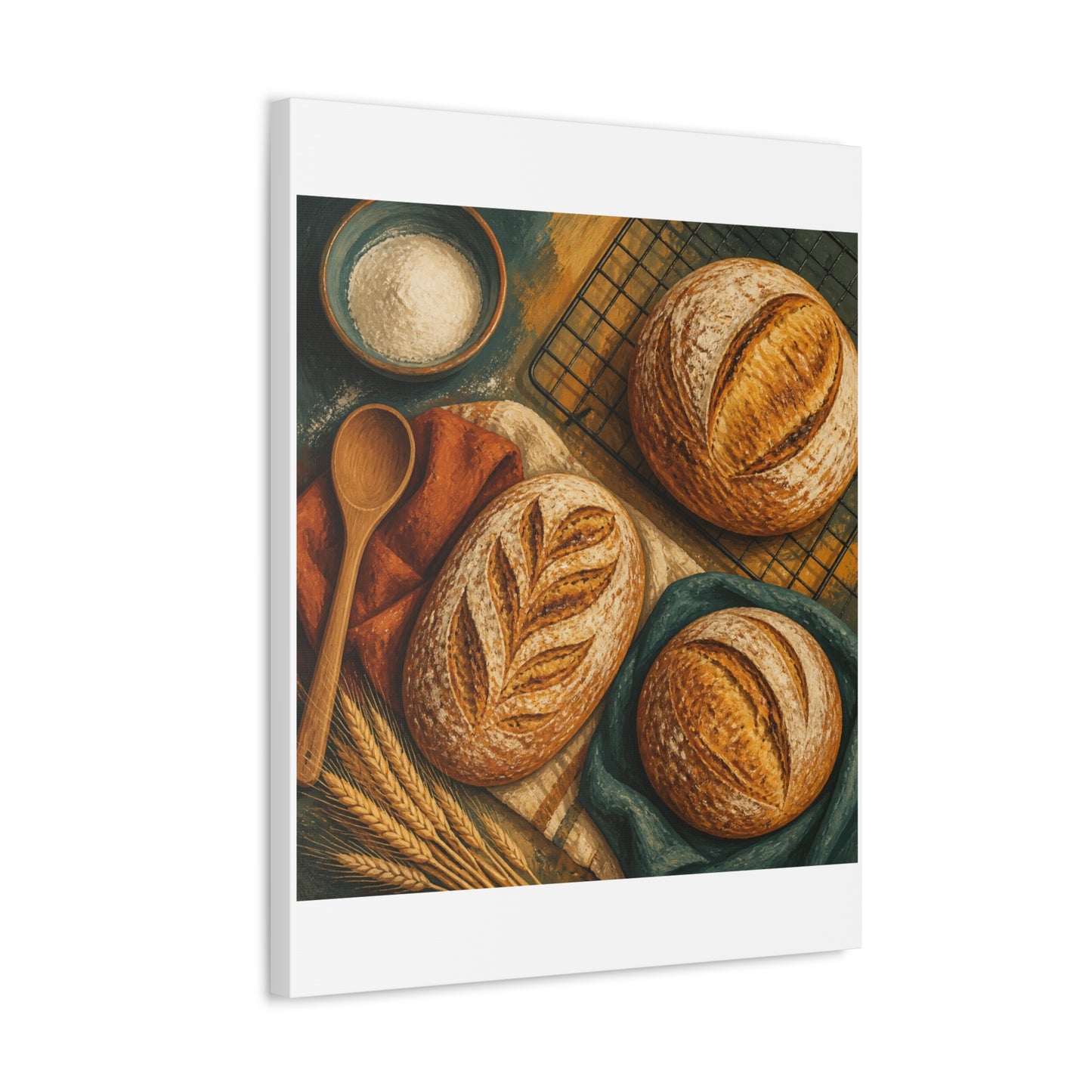 Artisan Bread Baking Still Life Canvas Art