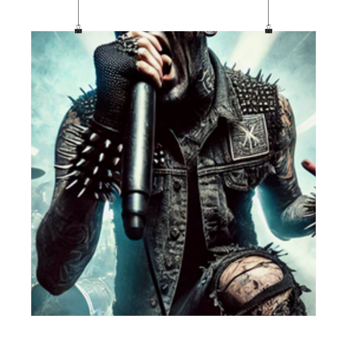 Punk Rock Vocalist Stage Energy Music Room Poster