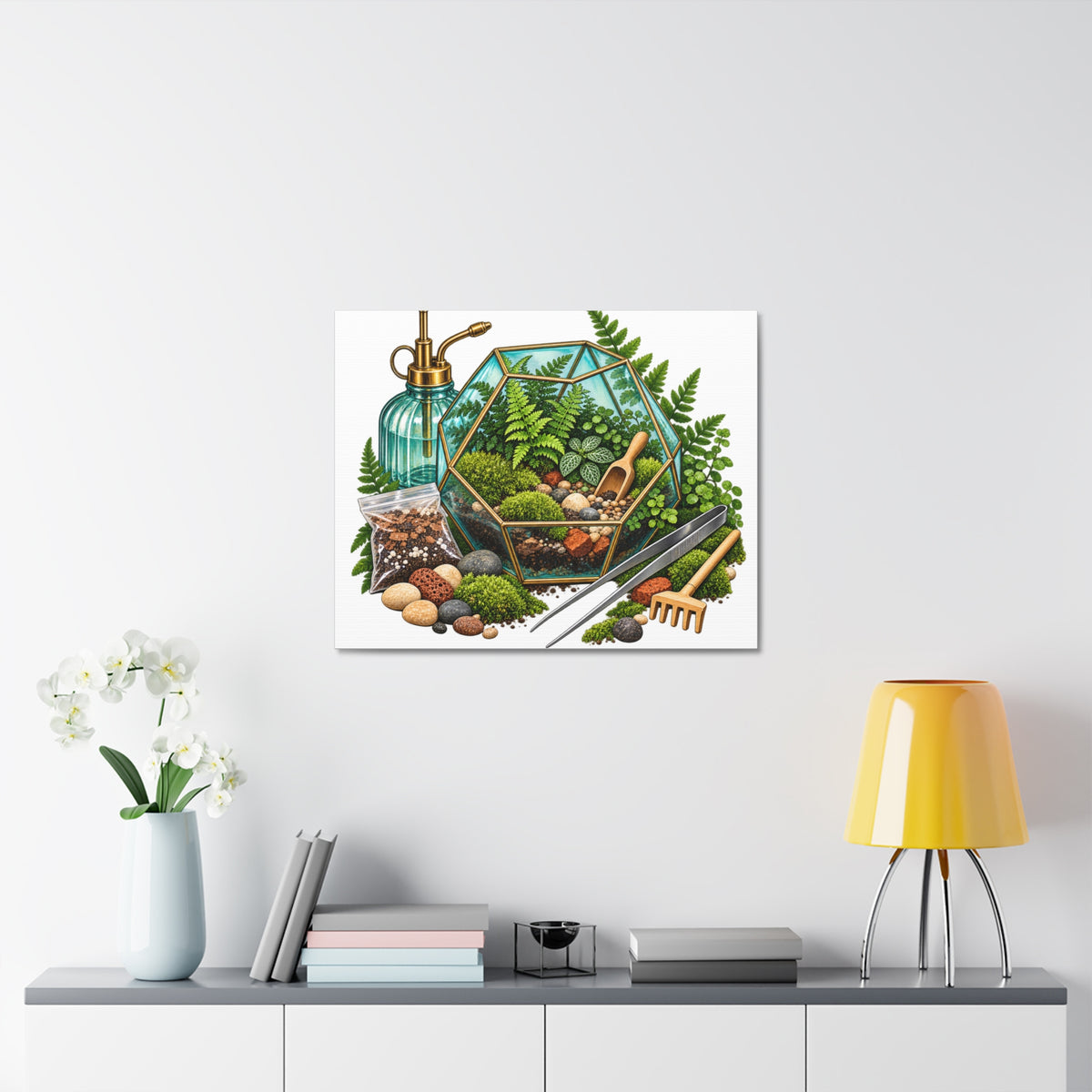 Fern Terrarium Building Workshop Canvas