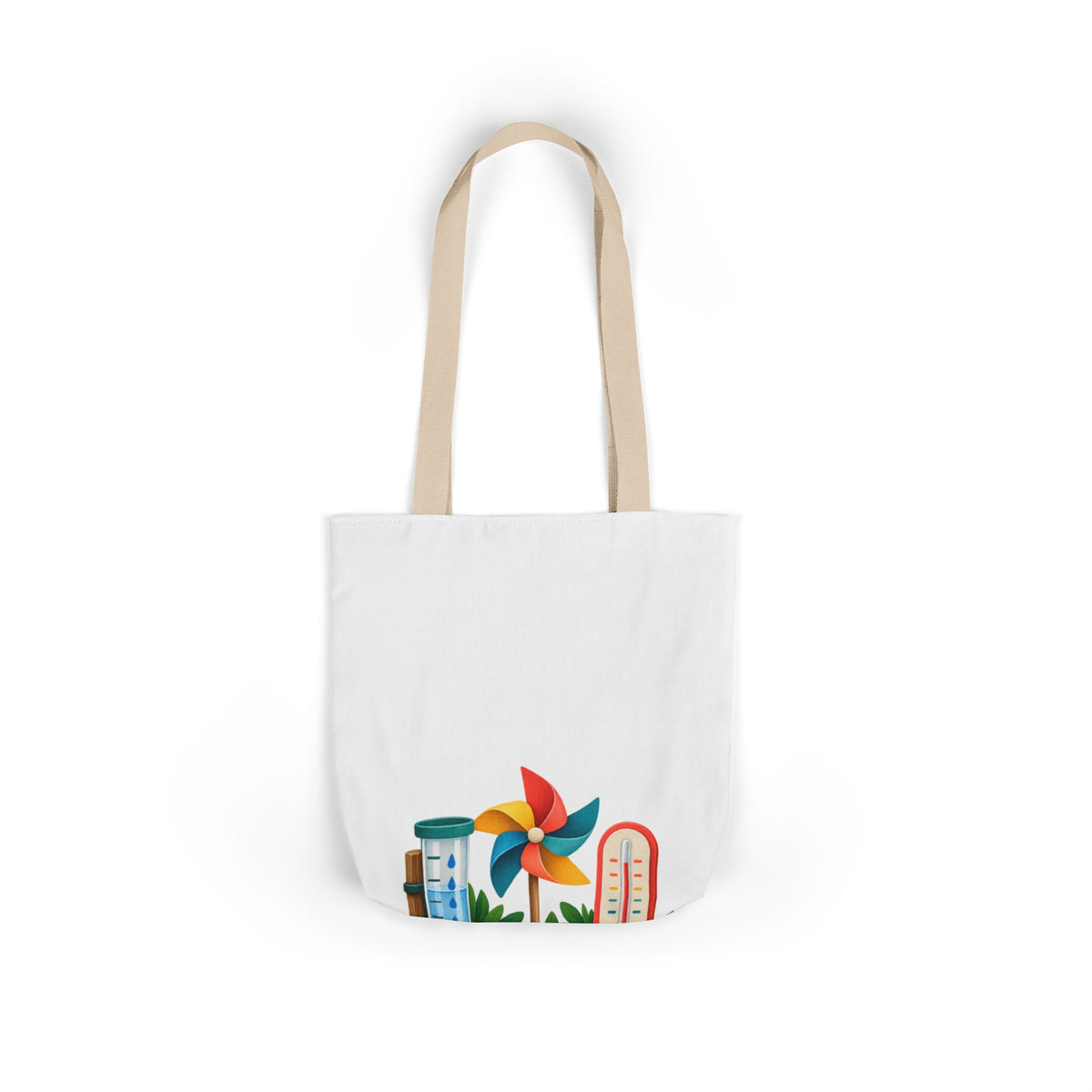 Colorful Backyard Weather Watching Kit Tote Bag