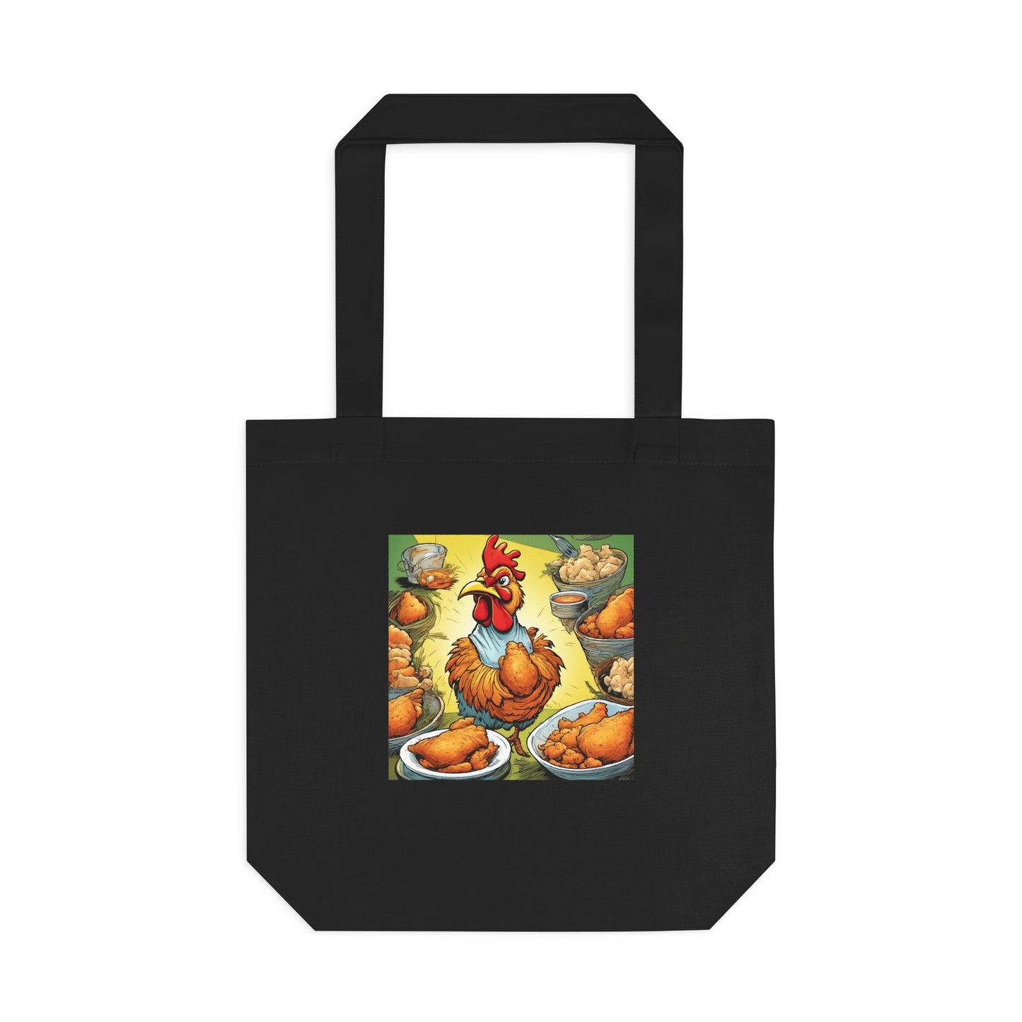 Funny Chicken Fried Food Comfort Food Art Tote Bag