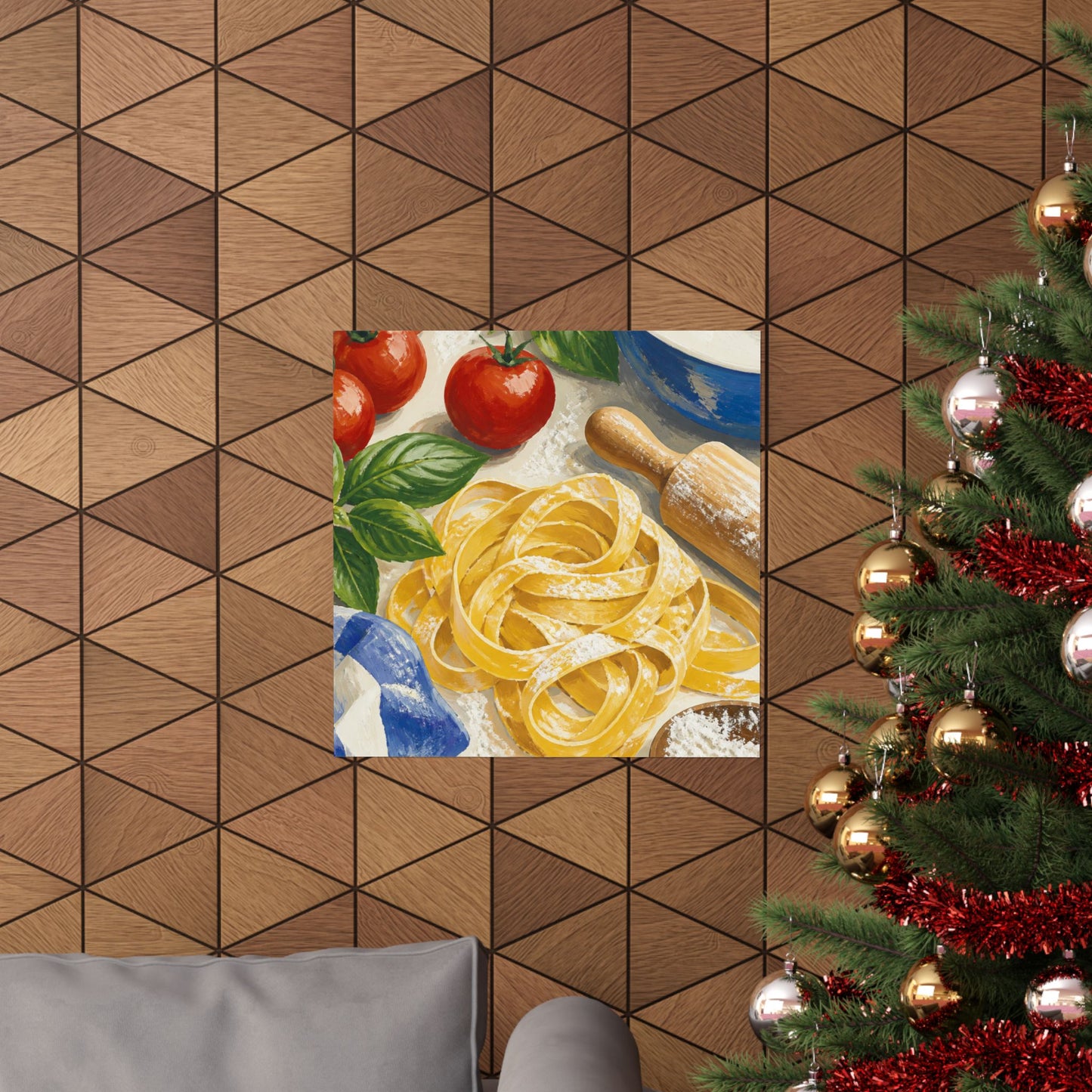 Fresh Pasta Making Kitchen Art Poster