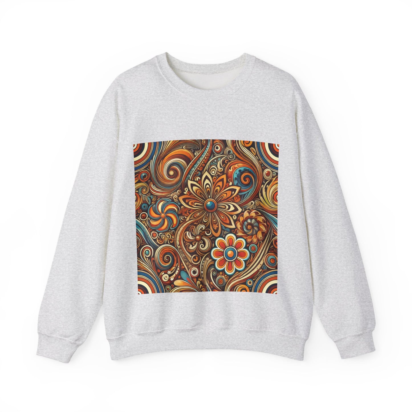 Ornate Abstract Floral Paisley Pattern Sweatshirt