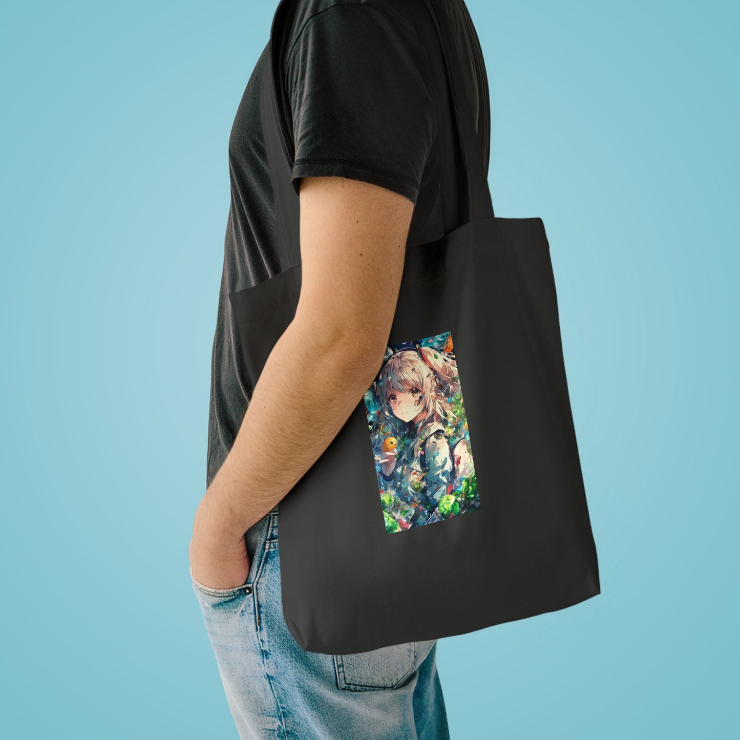 Crystal Bottle Anime Portrait Eco Style Tote Bag
