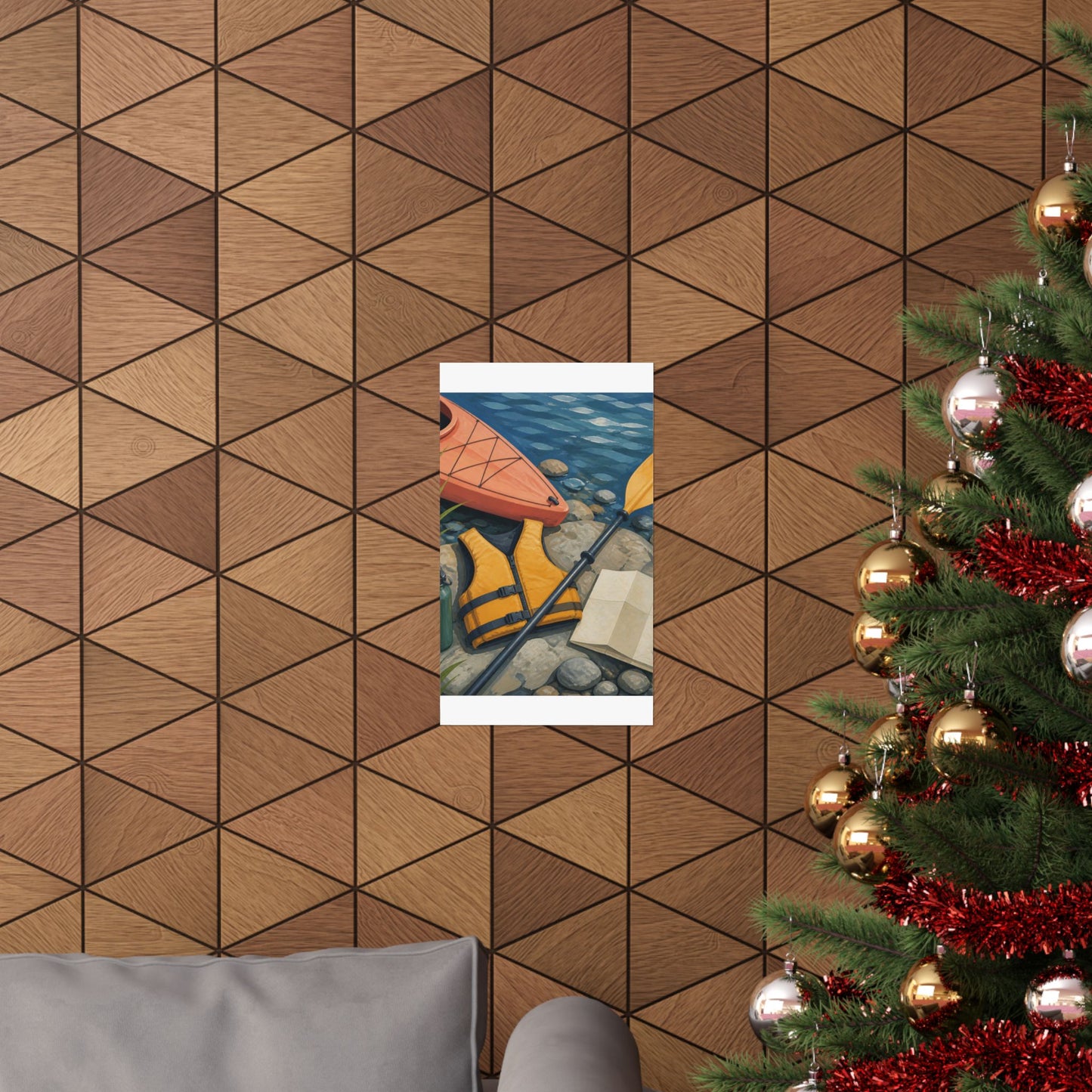 Calm Kayaking Adventure Art Poster