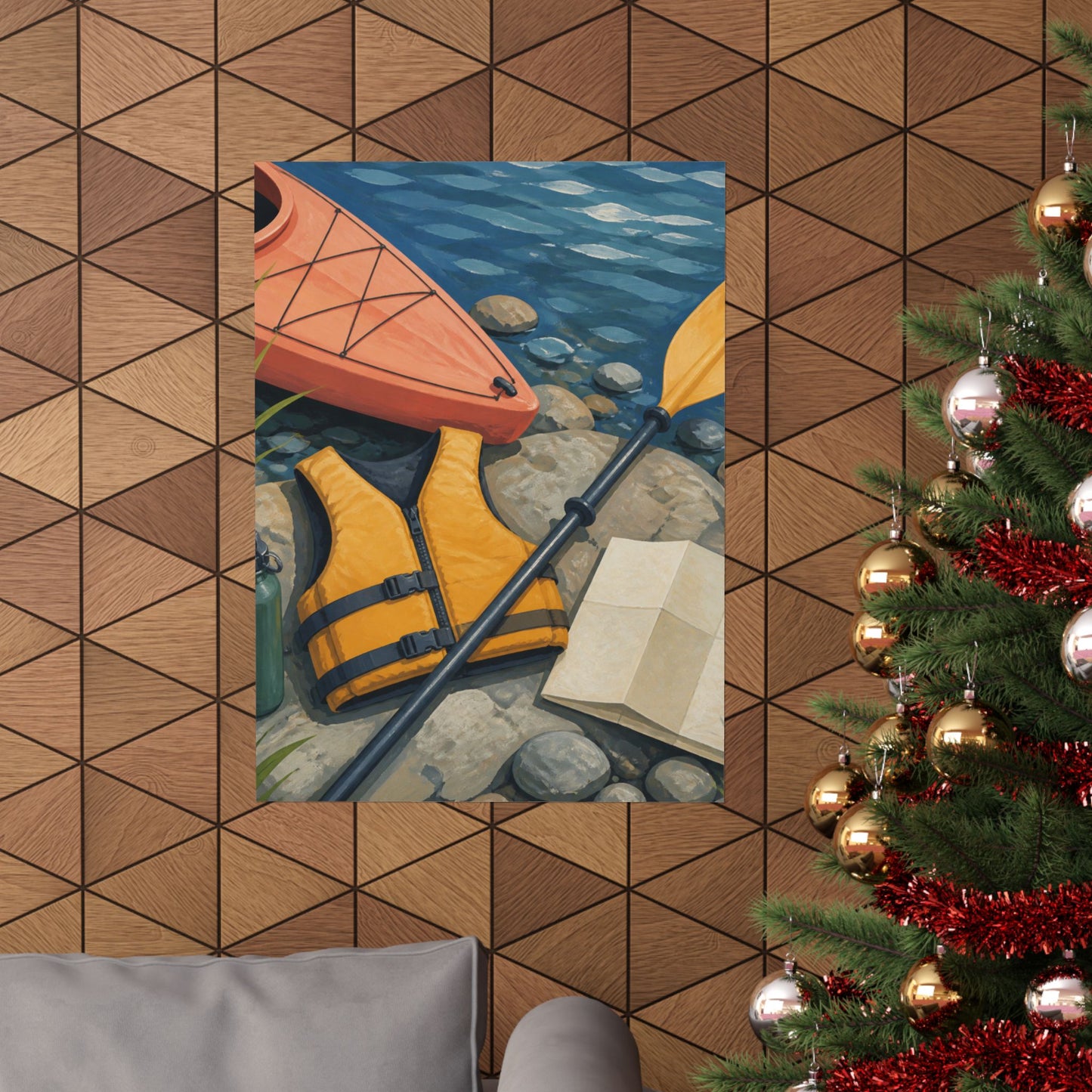 Calm Kayaking Adventure Art Poster