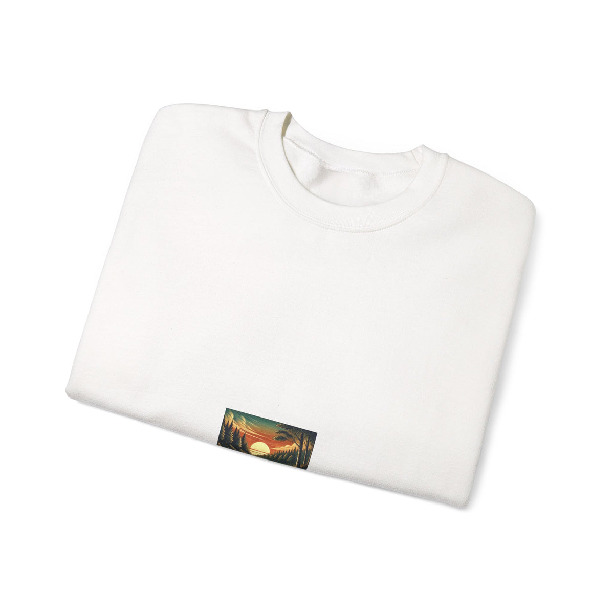 Sunset Lake Fishing Retreat Angler Crewneck Sweatshirt Nature Gift