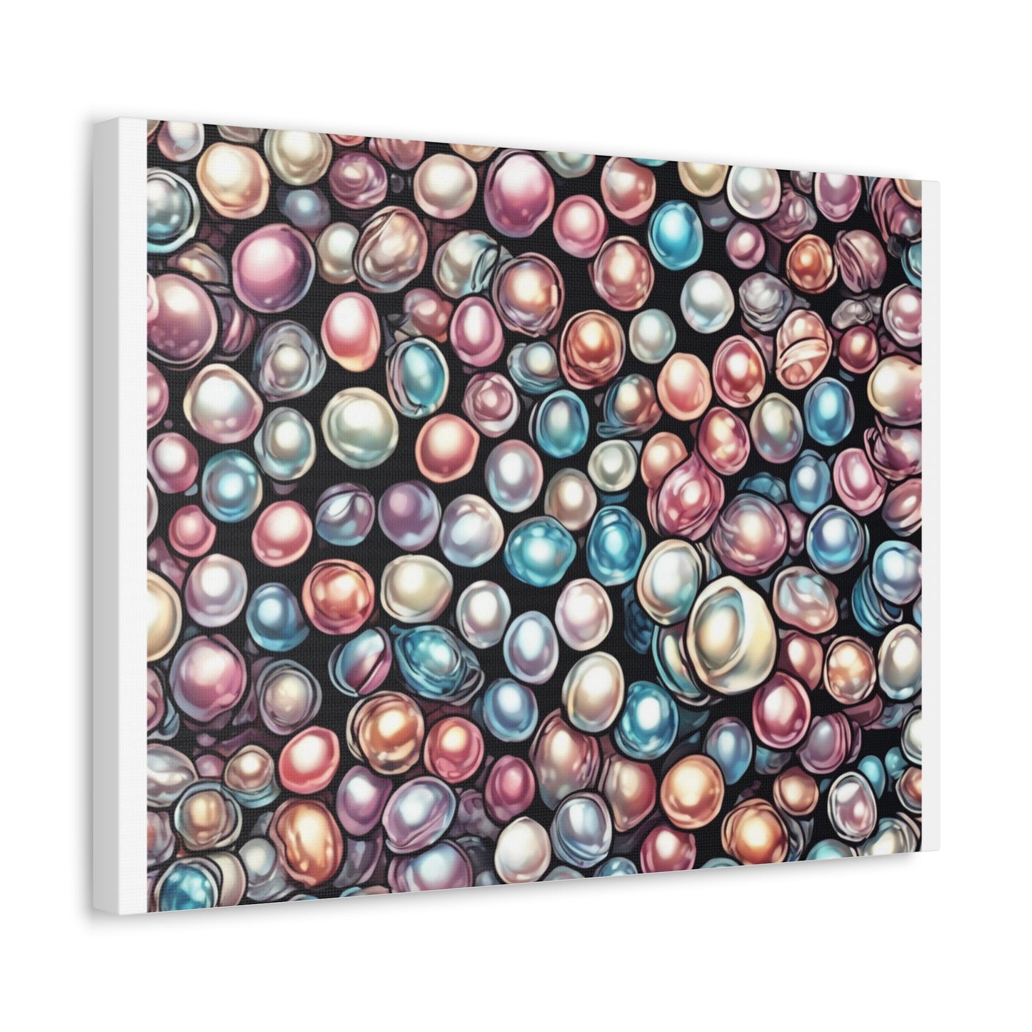 Pearl Bubble Pattern Abstract Gift Art Canvas