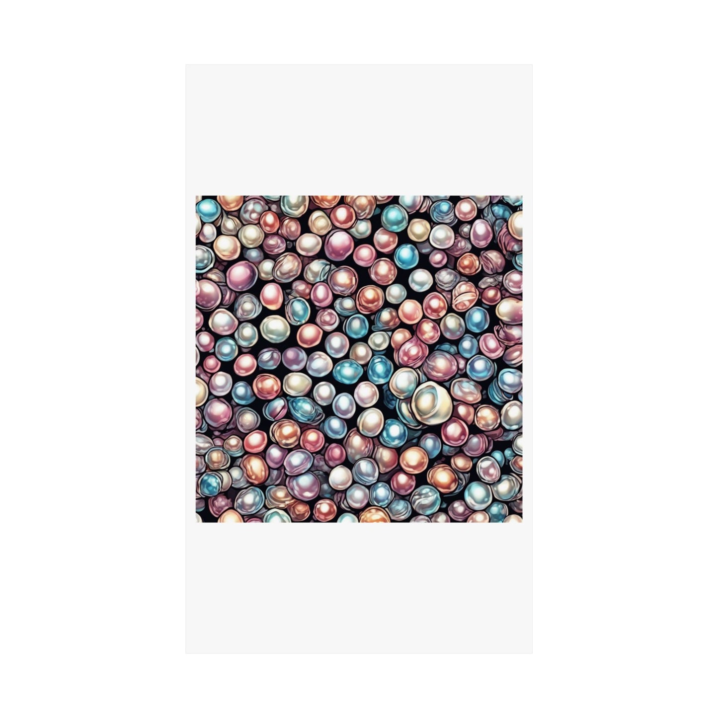 Pearl Bubble Pattern Abstract Gift Art Poster