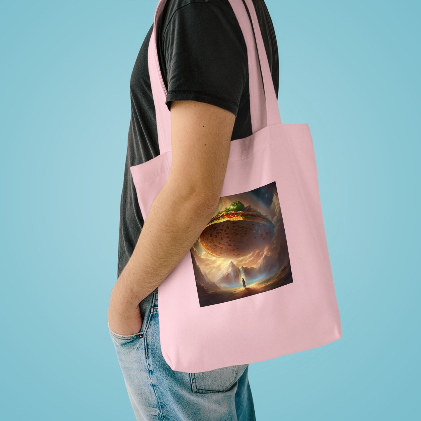 Cosmic Taco UFO Surreal Food Fantasy Art Tote Bag