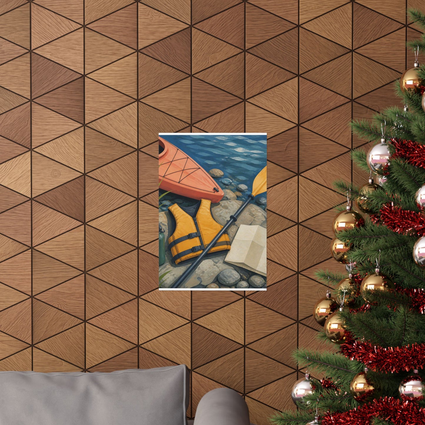 Calm Kayaking Adventure Art Poster
