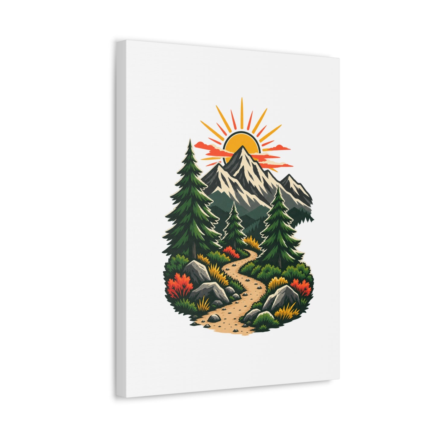 Sunrise Mountain Trail Outdoor Adventure Canvas Art