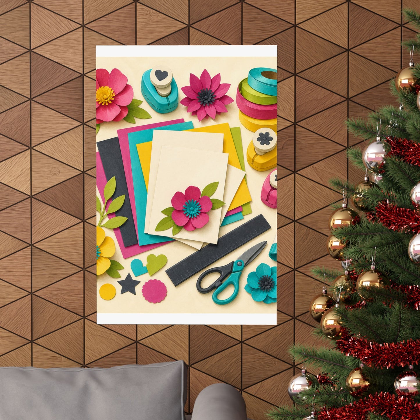 Bright Paper Crafting Hobby Poster