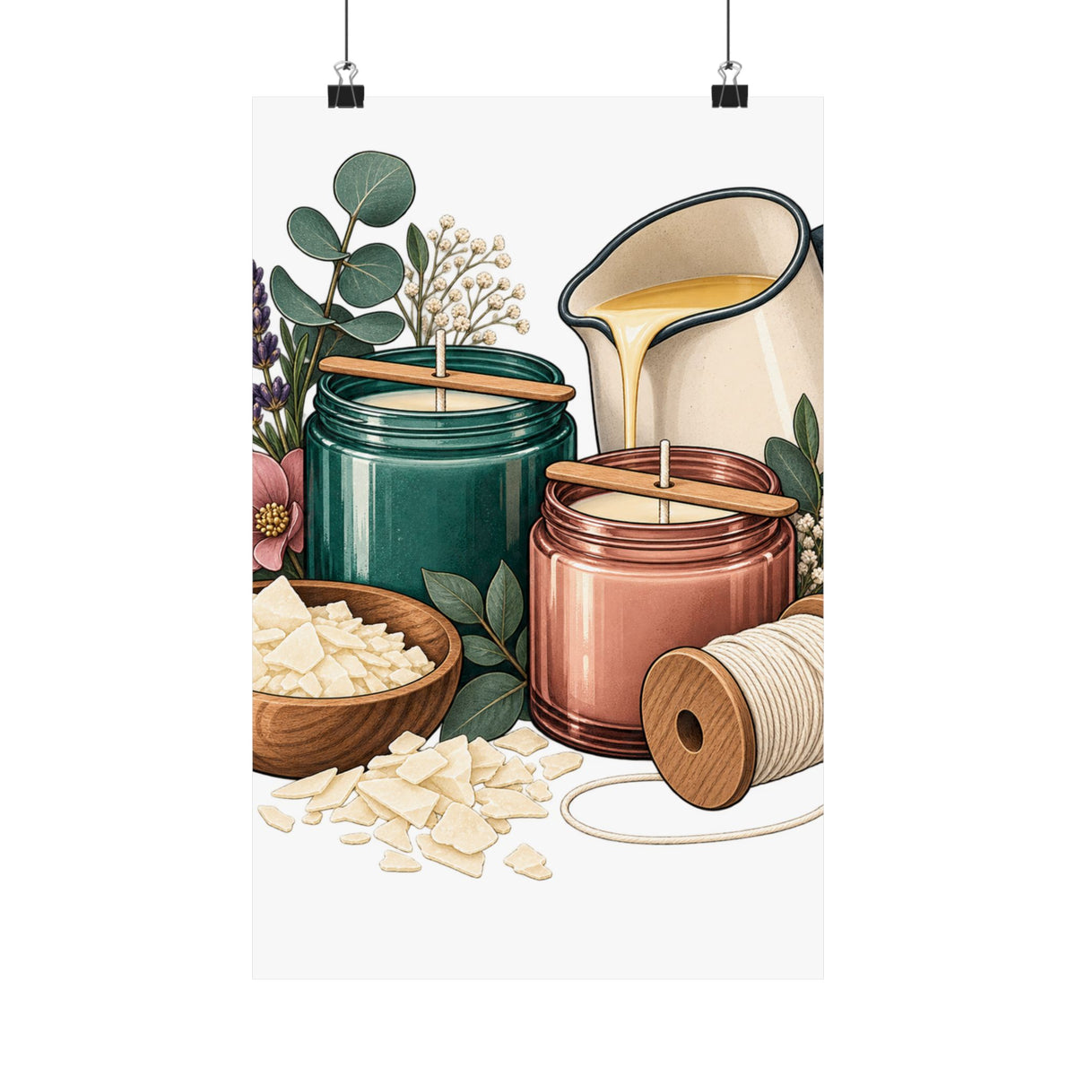 Artisan Candle Making Workshop Poster