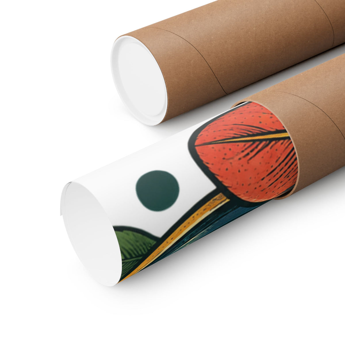 Retro Binoculars and Botanical Birdwatching Art Poster