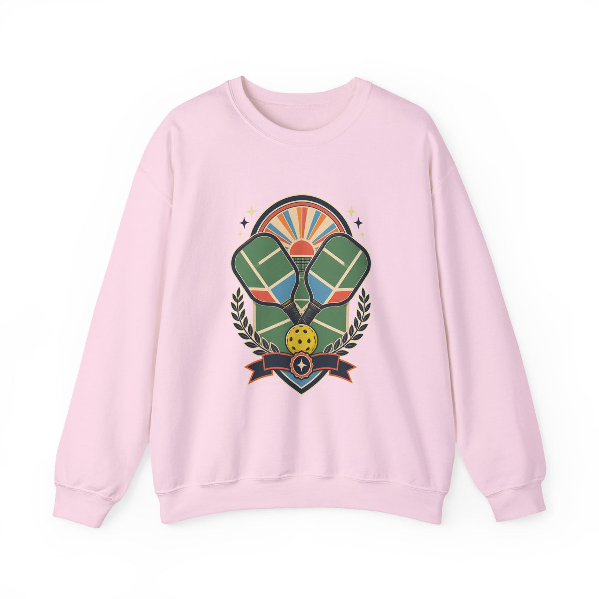 Retro Pickleball Court Club Sport Sweatshirt