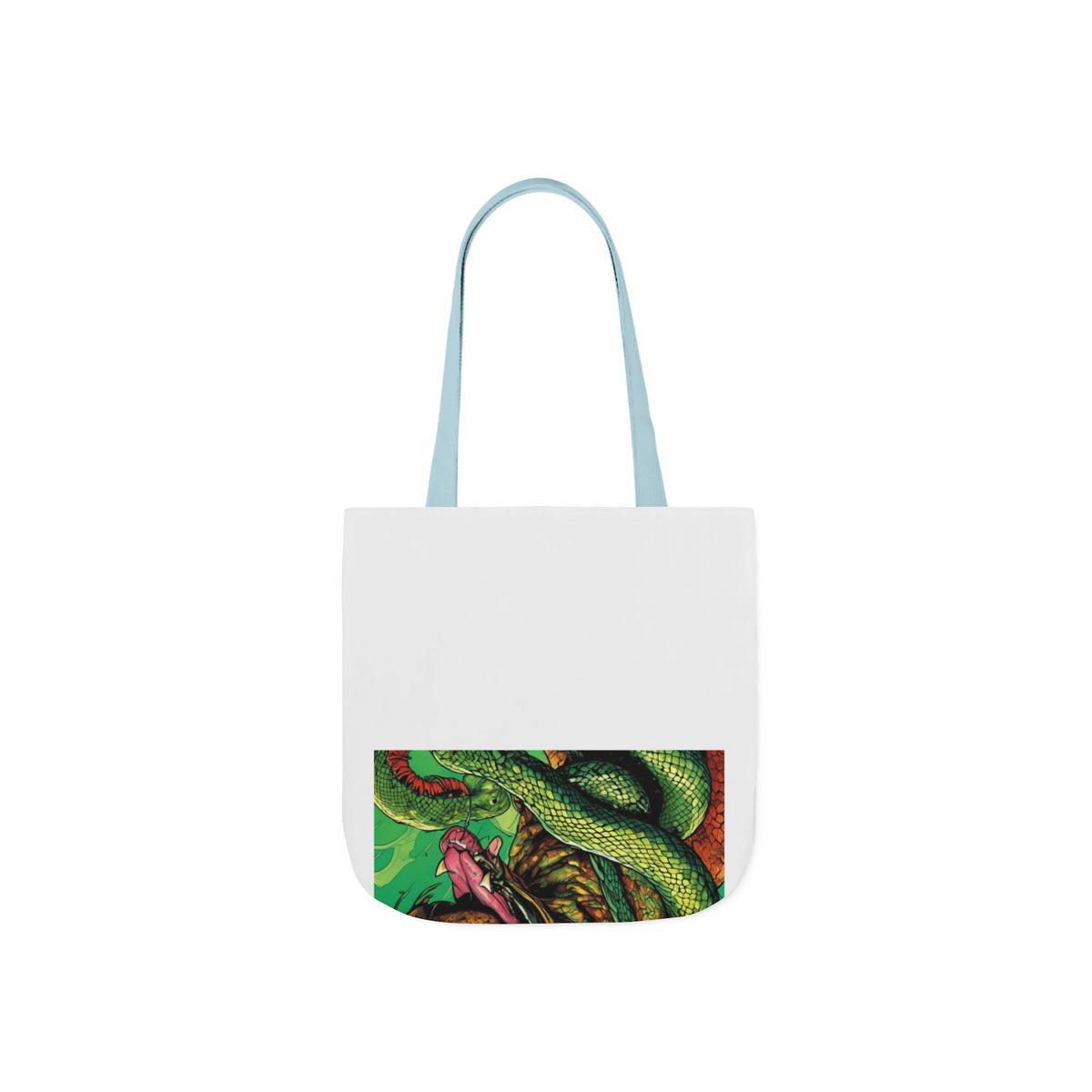 Serpent Guardian Dog Bold Fantasy Creature Tote Bag