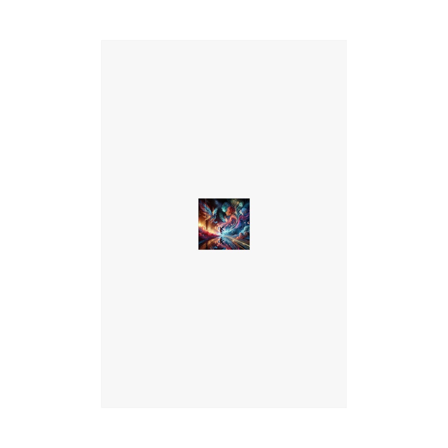 Cosmic Aurora Dancer Dreamscape Celestial Dance Poster