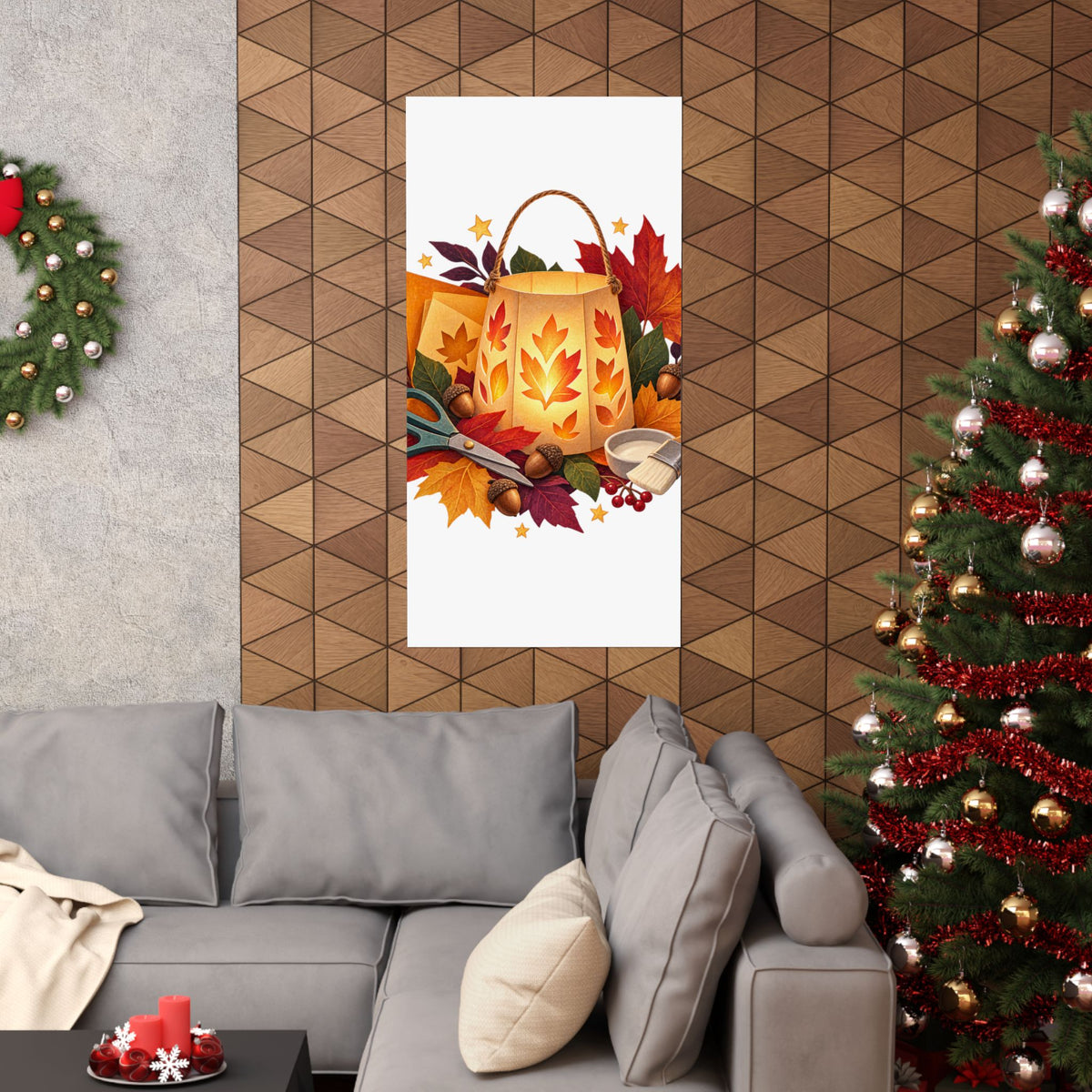 Autumn Lantern Making Workshop Poster