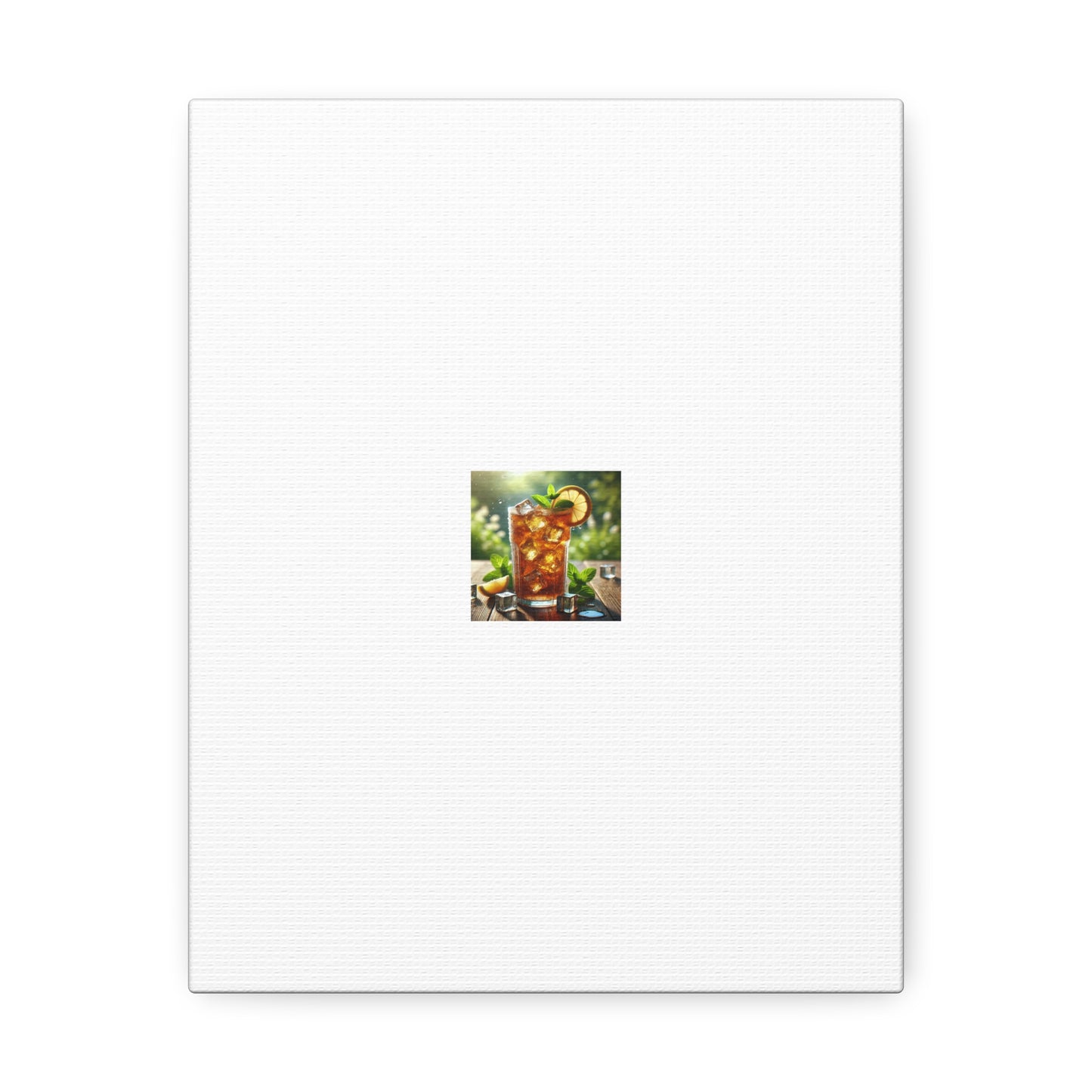 Sunlit Iced Tea Lemon Mint Kitchen Drink Canvas Wall Art