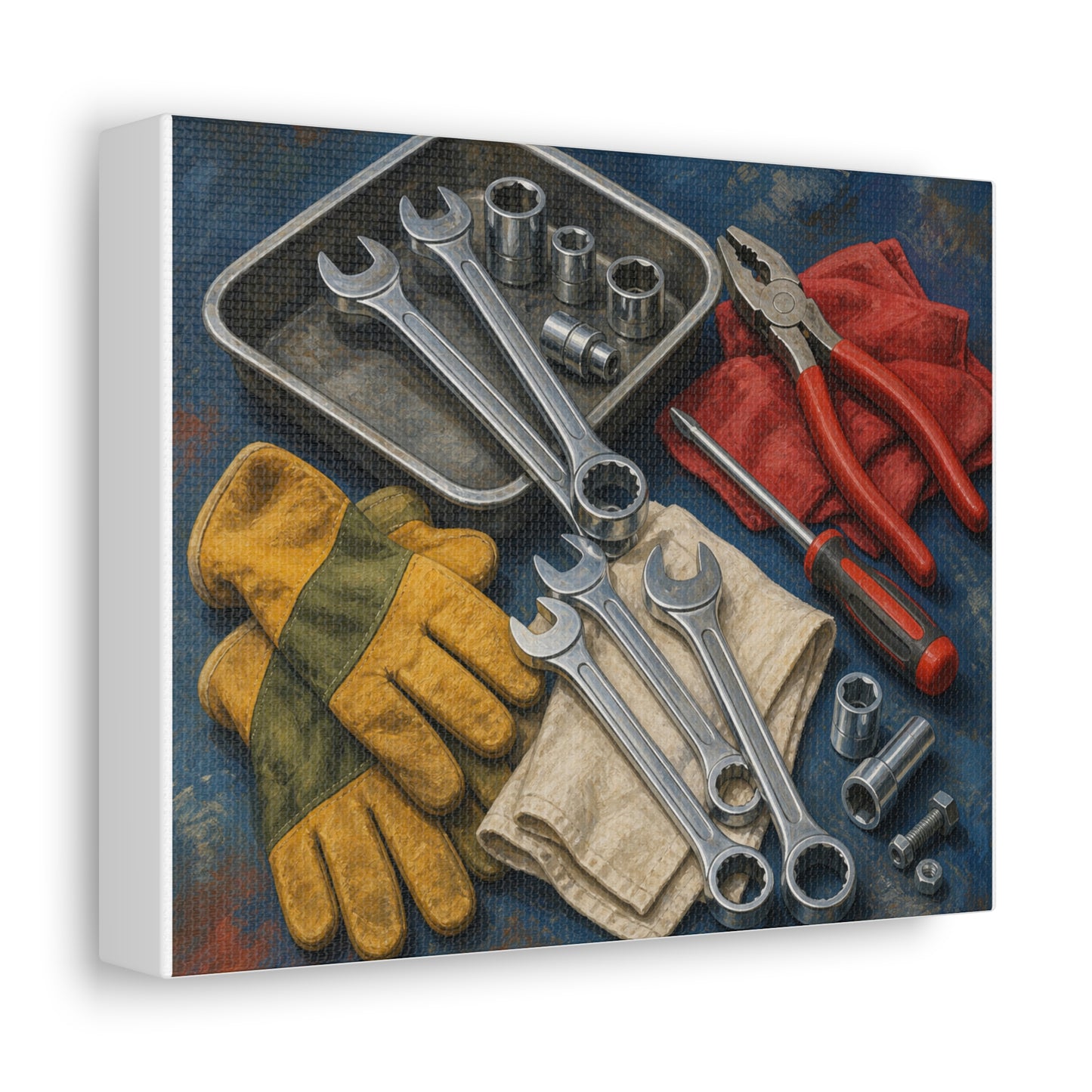 Classic Mechanic Hand Tools Art Canvas Art