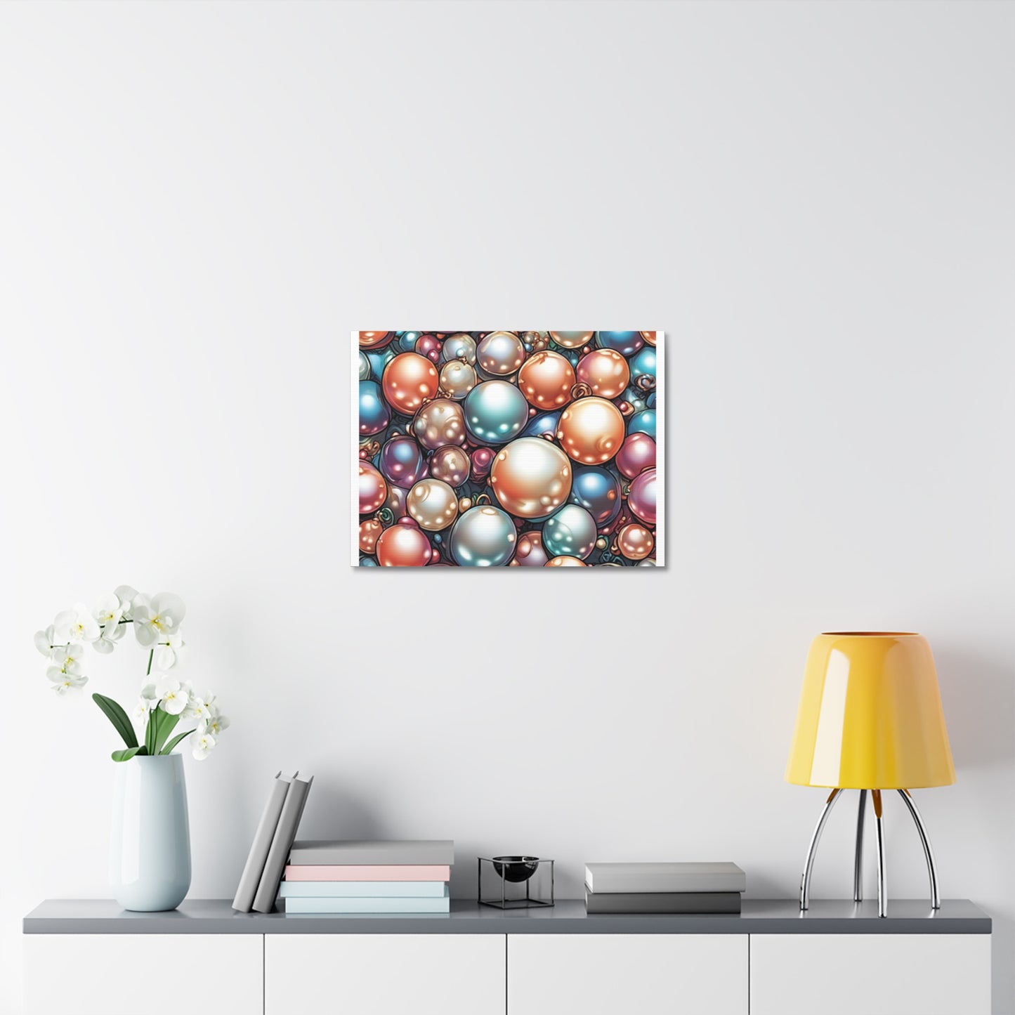 Glossy Orb Marble Abstract Gift Art Canvas