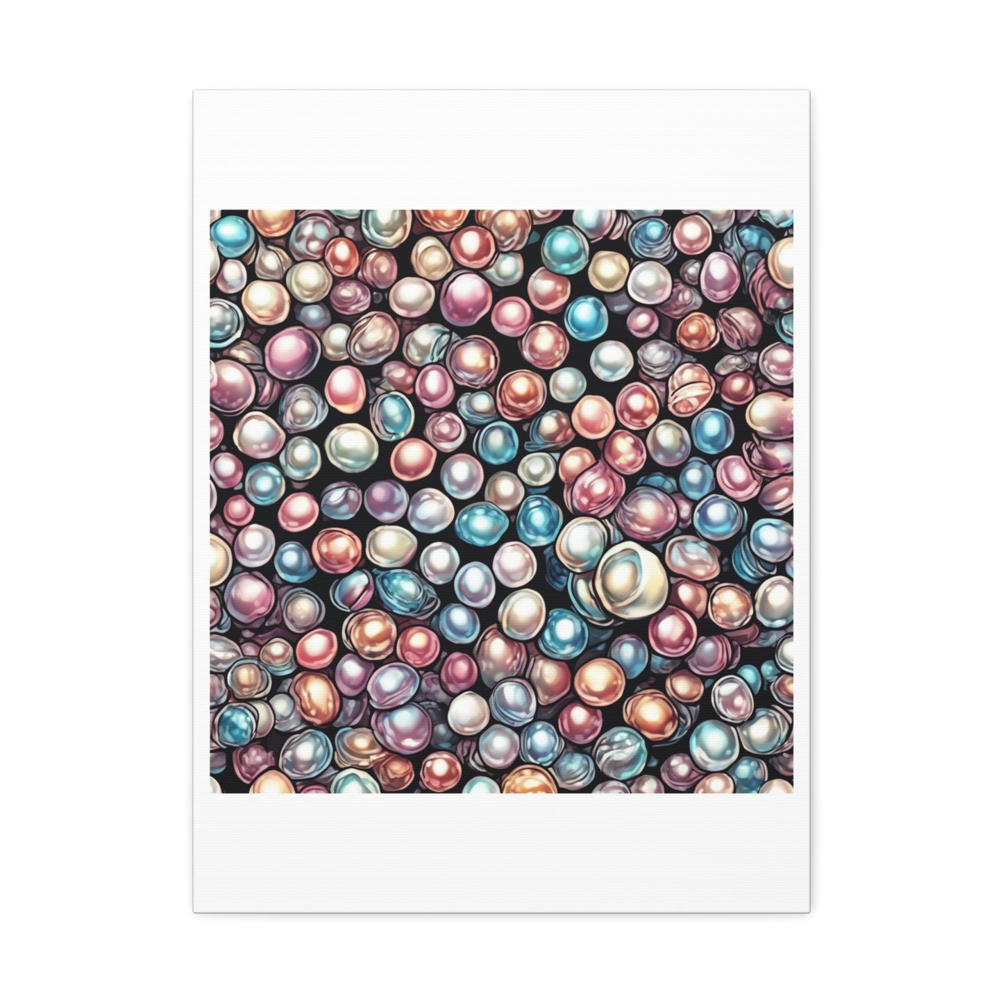 Pearl Bubble Pattern Abstract Gift Art Canvas
