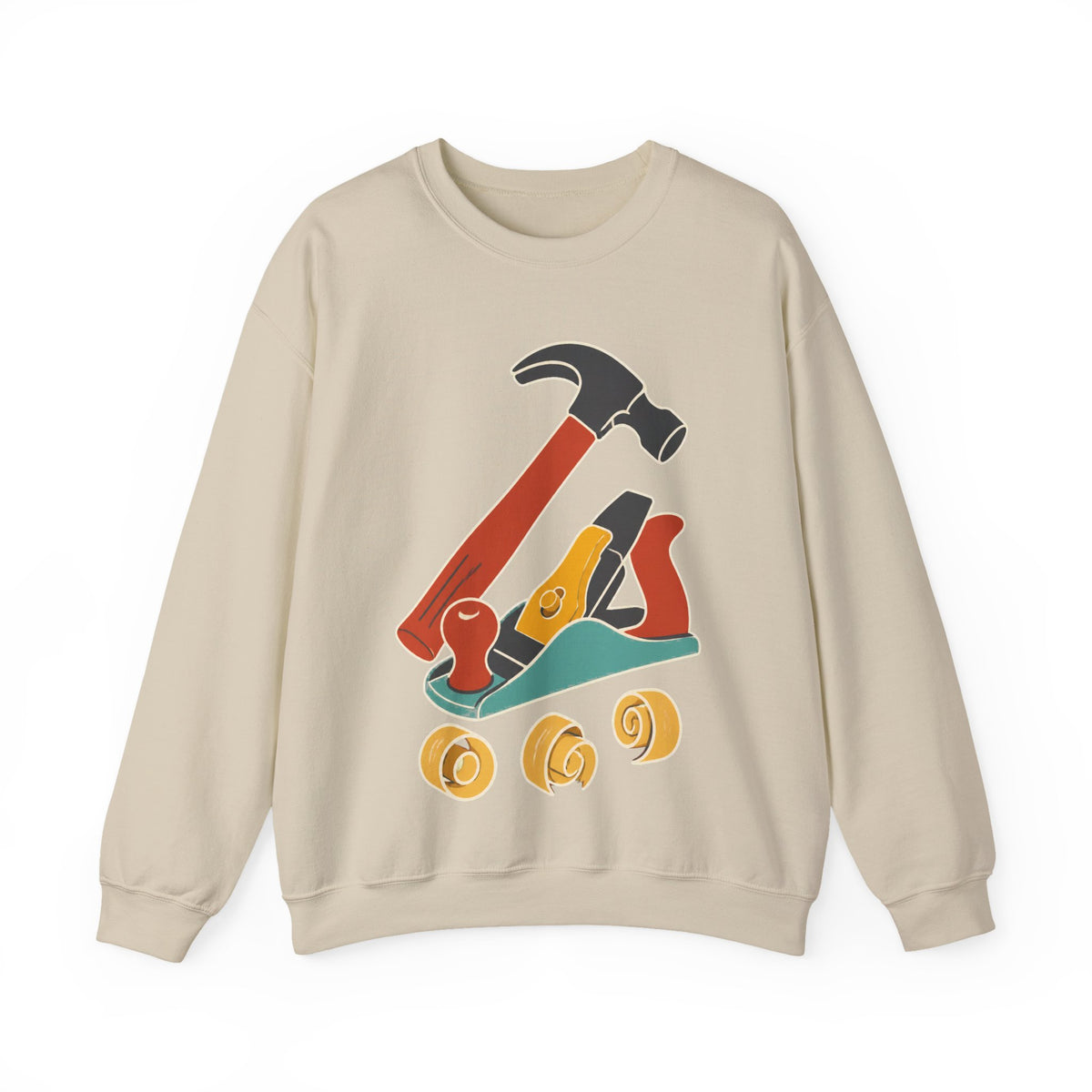 Carpenter Hammer Hand Plane Woodworking Sweatshirt