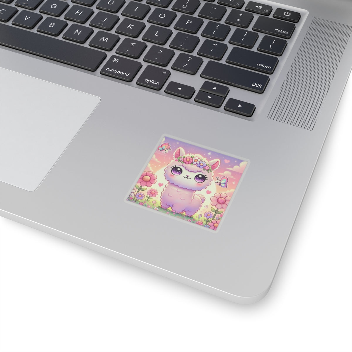 Pastel Floral Alpaca Garden Kawaii Sticker