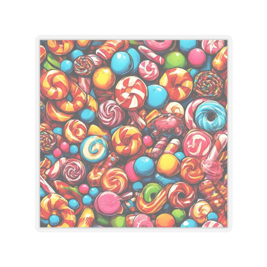 Colorful Candy and Lollipop Pattern Sticker