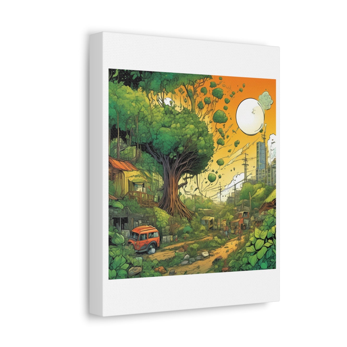 Cottage Road Landscape Nature Gift Art Canvas
