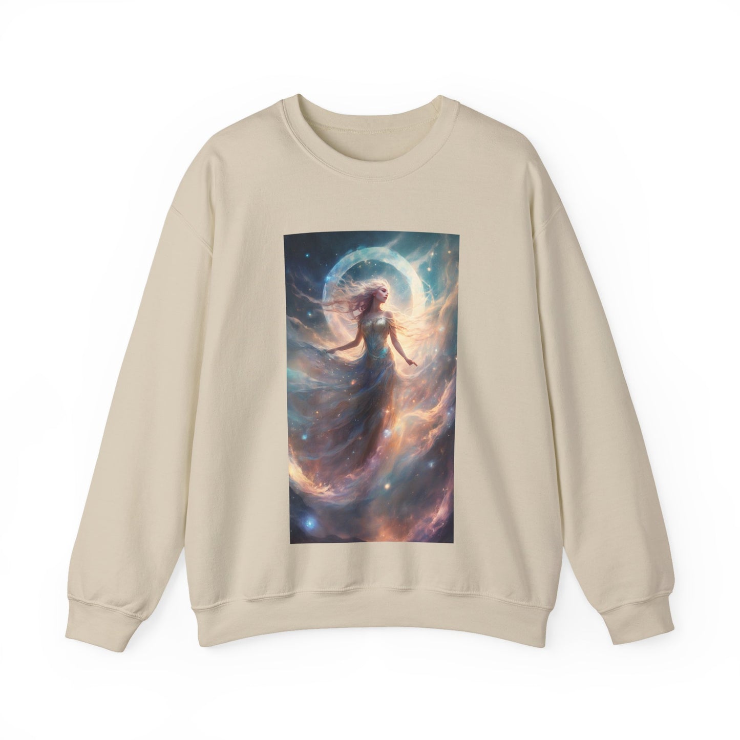 Moonlit Celestial Dancer Fantasy Portrait Sweatshirt