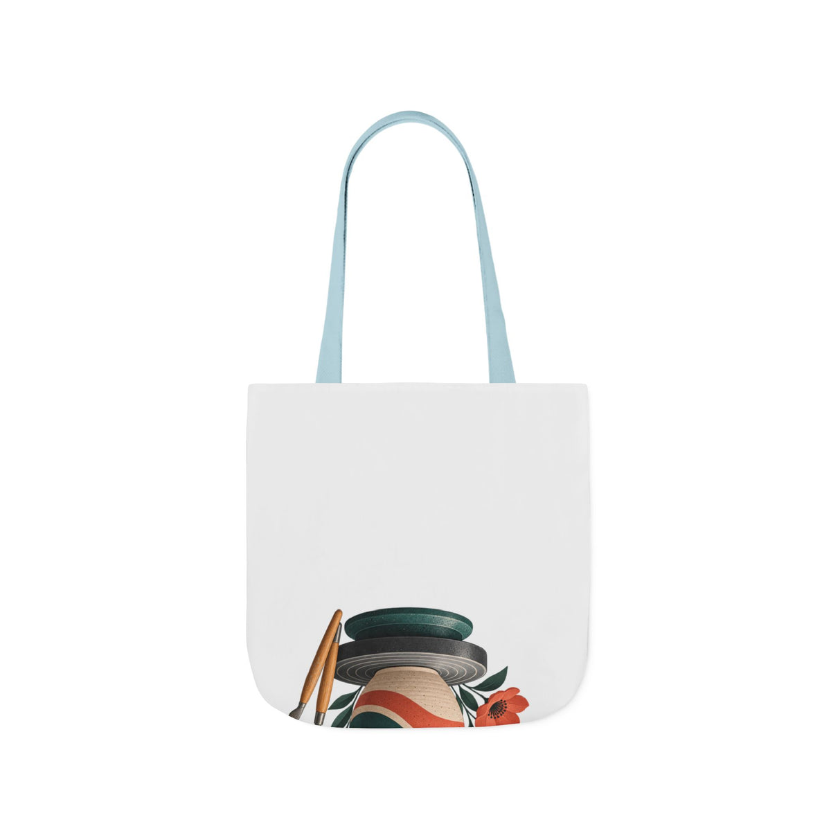 Midcentury Pottery Botanical Art Tote Bag