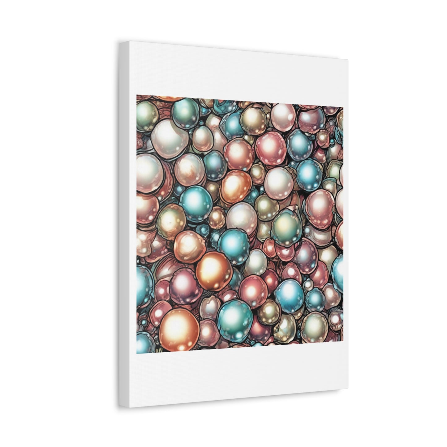 Rainbow Pearl Marble Abstract Gift Art Canvas
