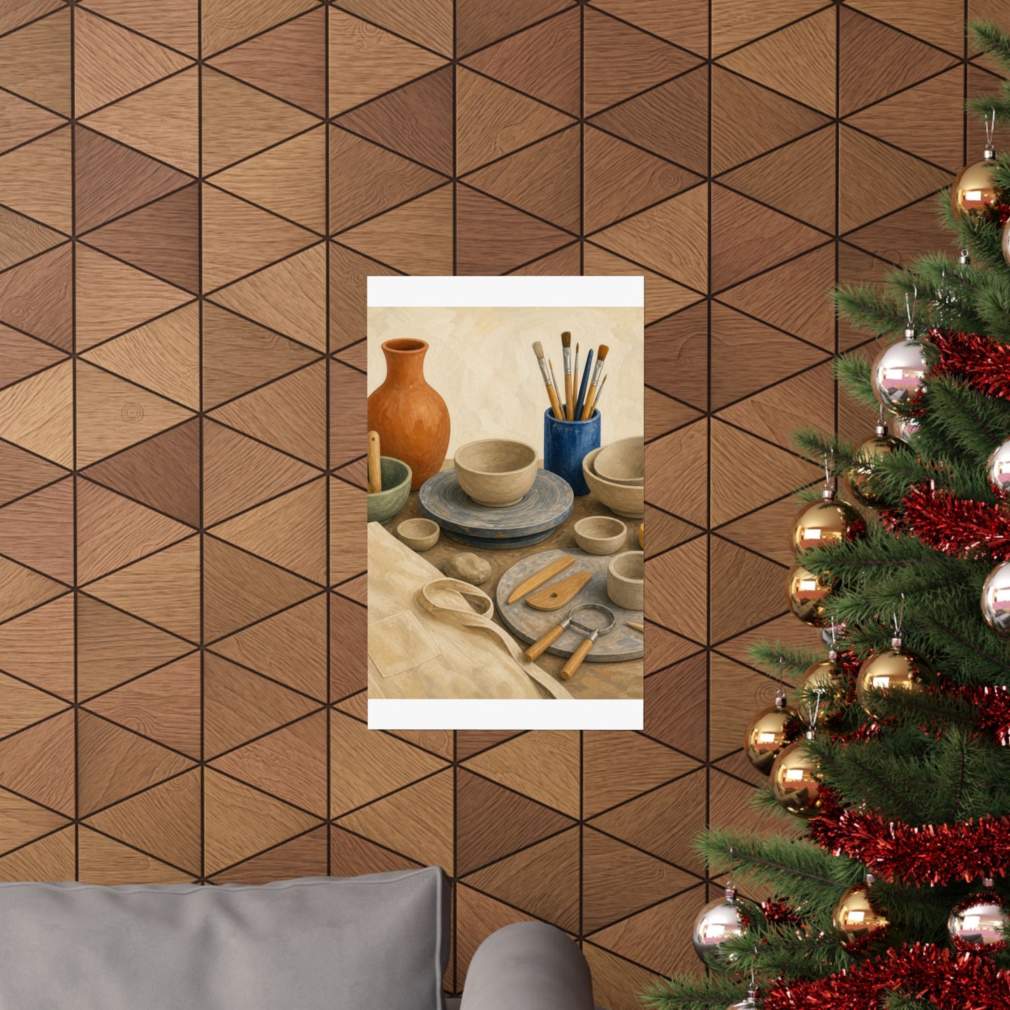 Colorful Pottery Studio Hobby Poster