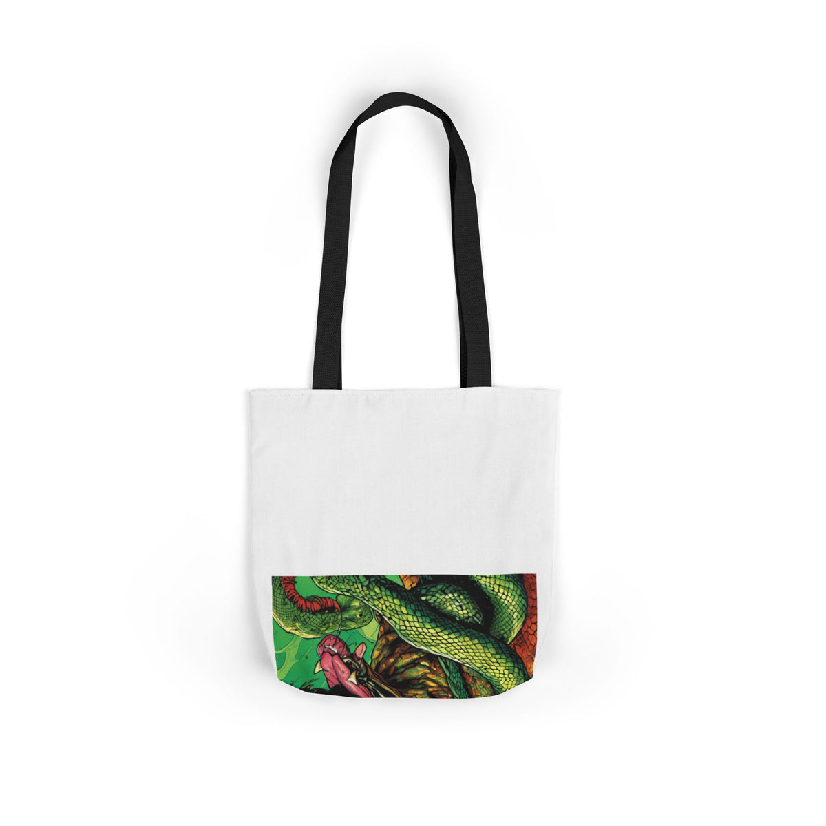 Serpent Guardian Dog Bold Fantasy Creature Tote Bag
