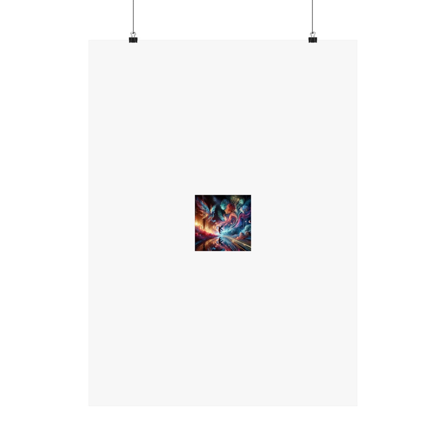 Cosmic Aurora Dancer Dreamscape Celestial Dance Poster