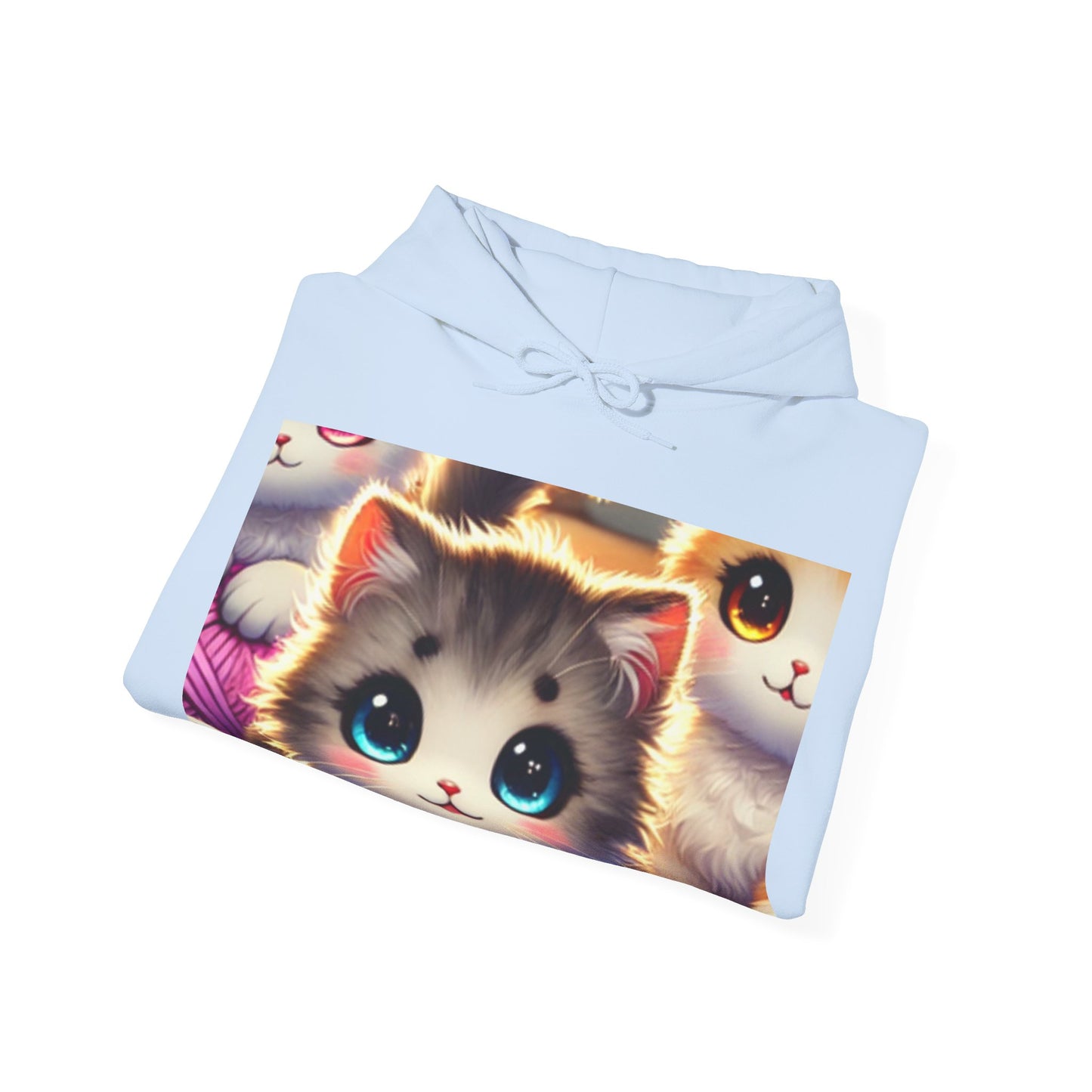 Cozy Yarn Kittens Cute Cat Lover Knitting Hoodie Gift for Crafters