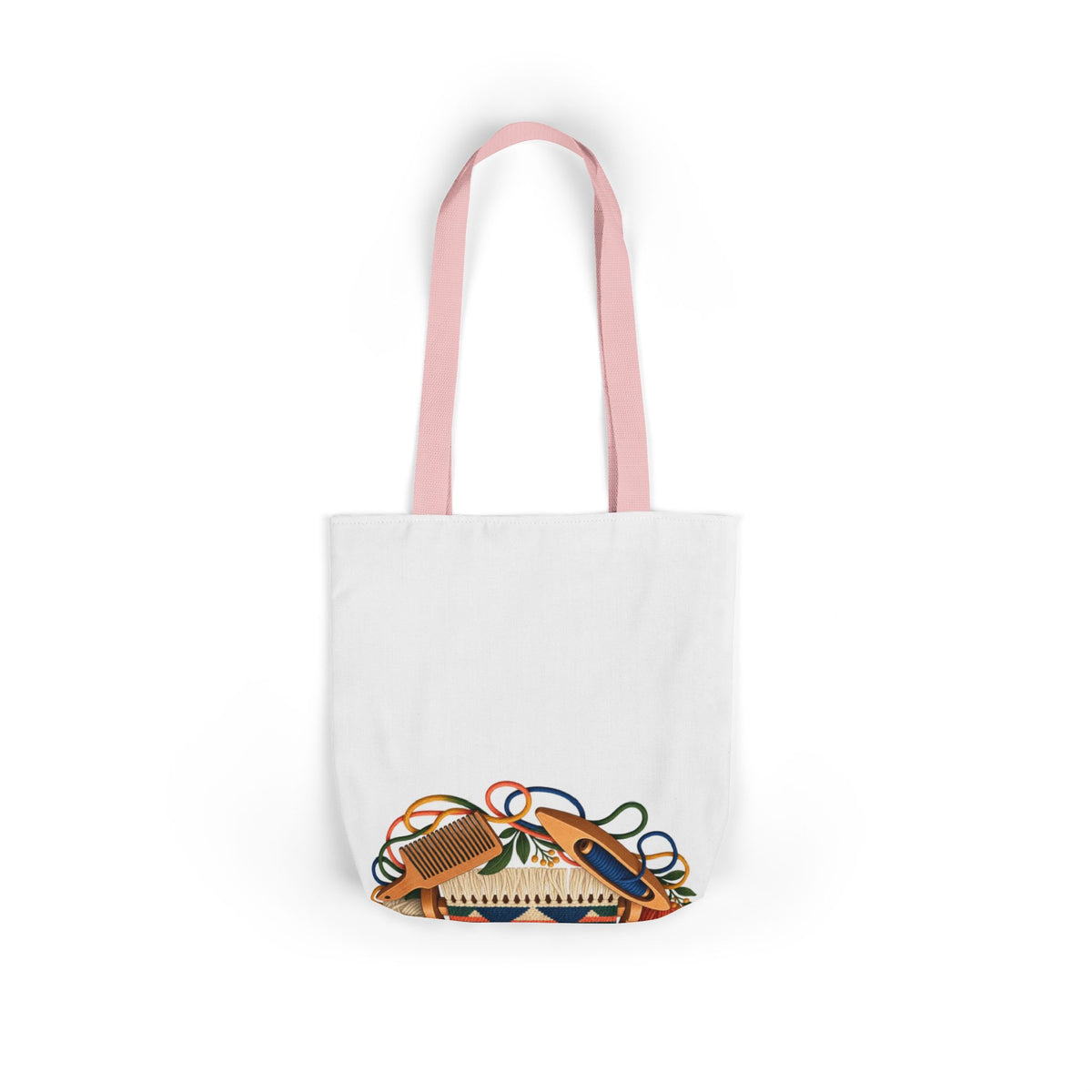 Geometric Hand Weaving Workshop Tote Bag