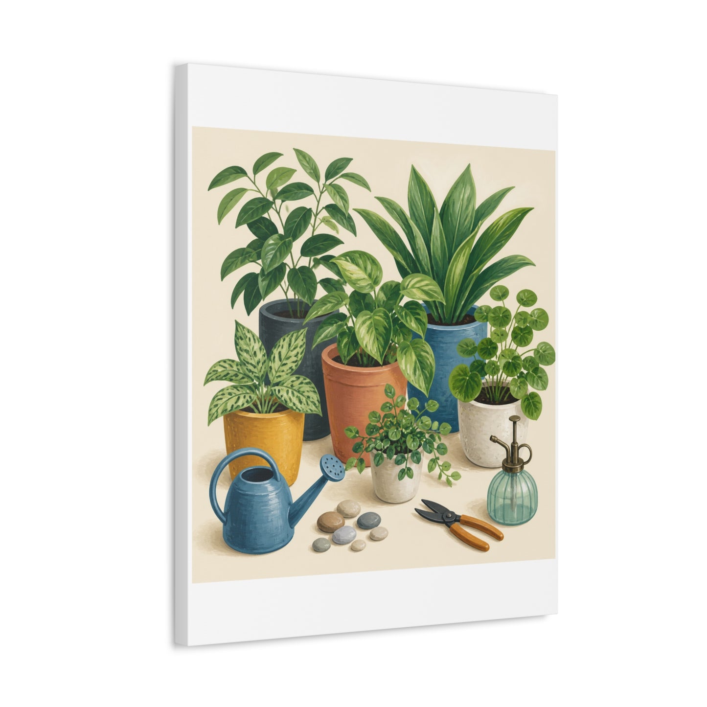 Calm Indoor Houseplant Collection Art Canvas Art