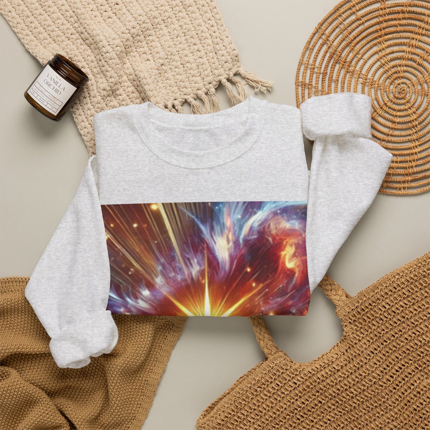 Cosmic Starburst Energy Abstract Space Crew Sweatshirt Gift