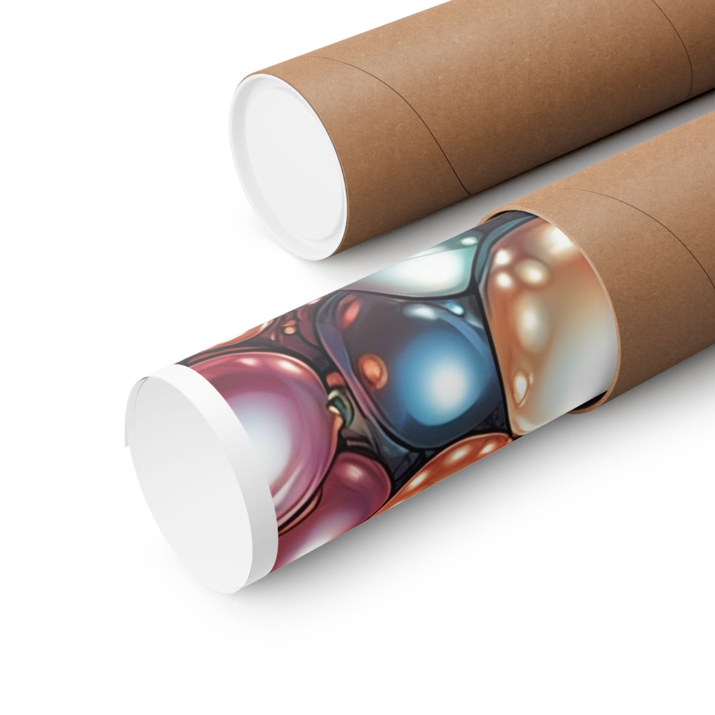 Glossy Orb Marble Abstract Gift Art Poster