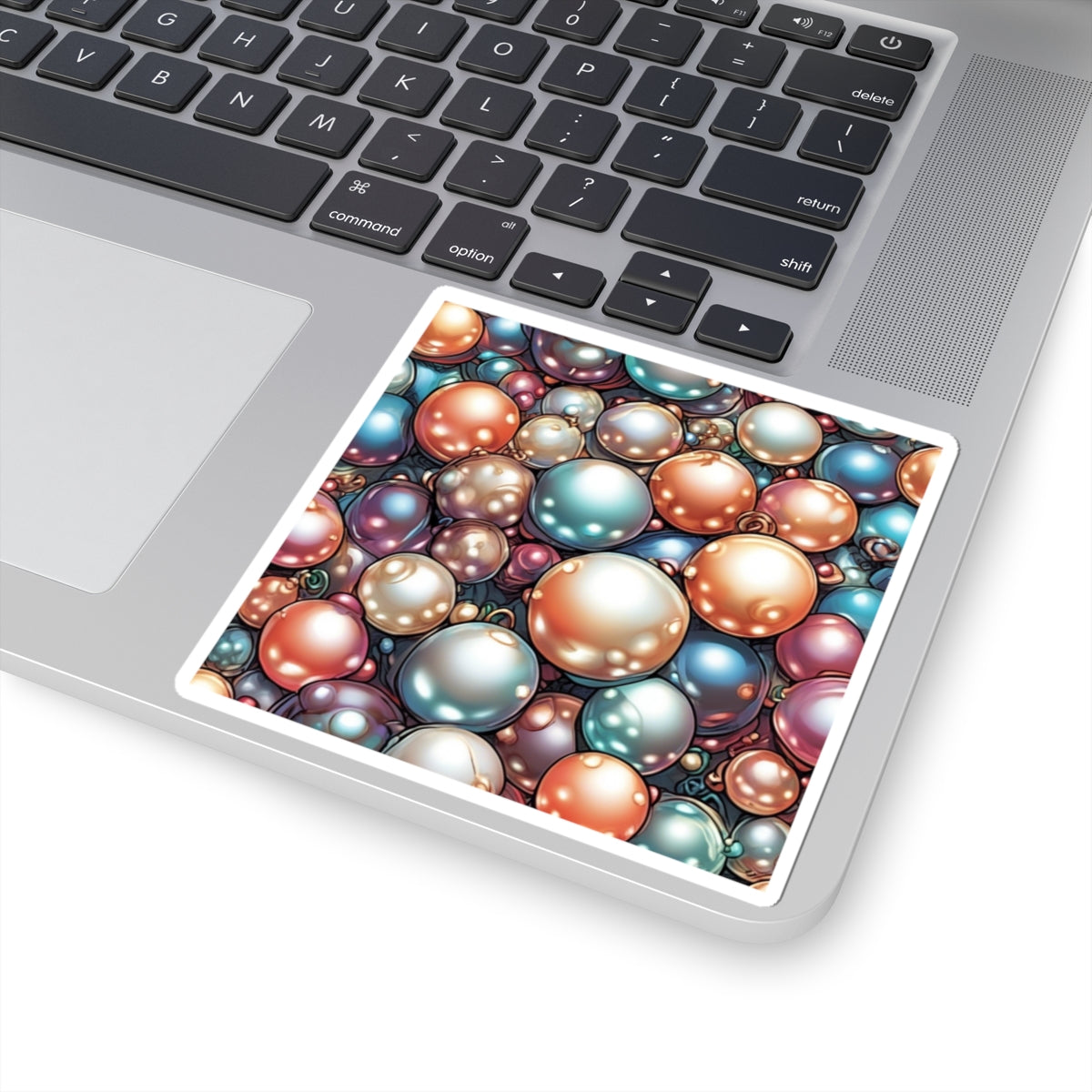 Glossy Orb Marble Abstract Gift Art Sticker